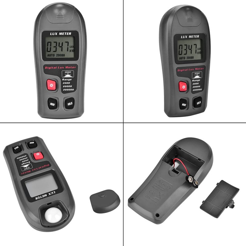 Aramox Digital Luxmeter LCD Display, Automatic Range Light Meter, Power Saving Design for Warehouse, Office and Laboratory - Image 5