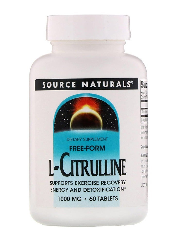 Source Naturals Source Naturals L-Citrulline, 60 Tablets, 1000 mg 