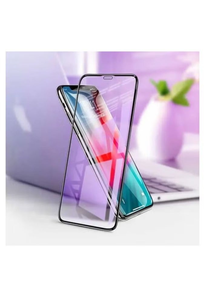 ديفيا حماية شاشة ايفون XS من ديفيا زجاج كامل الشاشة مضاد للأشعة الزرقاء - أسود - Image 4