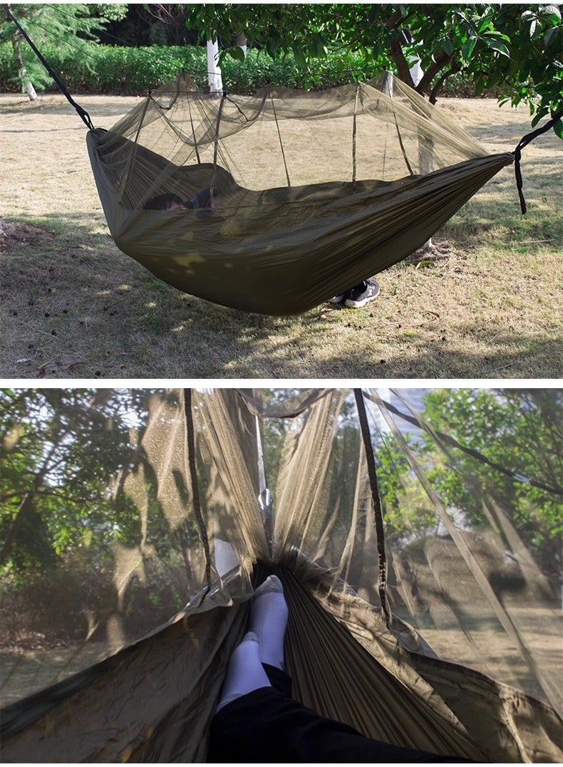 Hammock outdoor anti-mosquito hammock encrypted mesh with mosquito net picnic camping hammock - Image 4