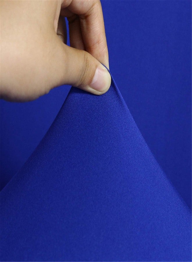 Dimatic أغطية كراسي الطعام من ديماتيك، عبوة من قطعتين، أغطية قابلة للإزالة والغسل من قماش سباندكس مطاطي لحماية الكراسي في غرف الطعام والمطابخ والفنادق (أزرق ملكي) - Image 4