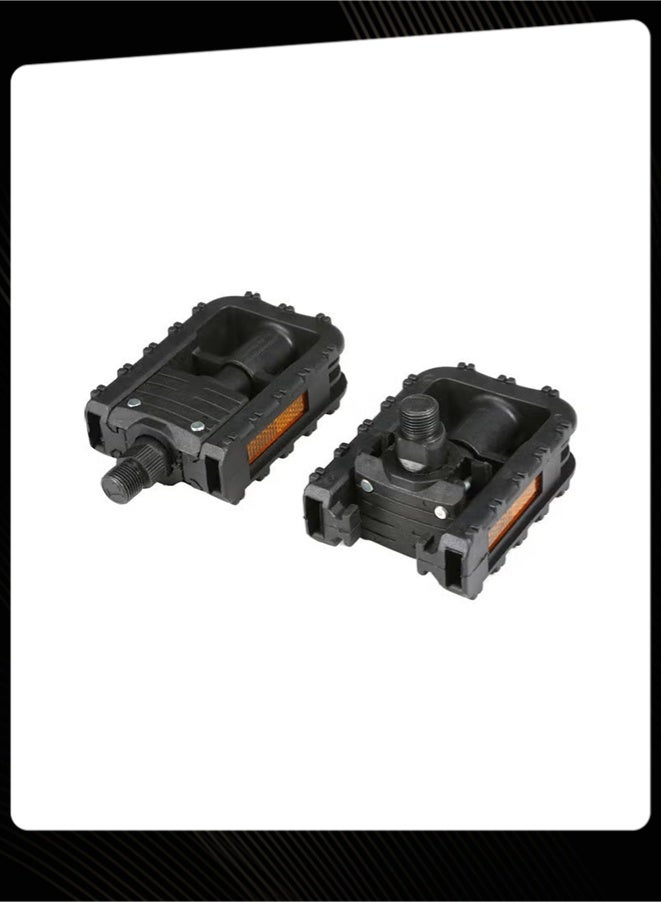 Pair of Foldable Bicycle Pedals, 9/16 Inch Universal Folding Bike Pedals with Reflective Strip, Non-Slip Cycling Pedals for Folding Bike, E-Bike, Mountain Bike - Image 3