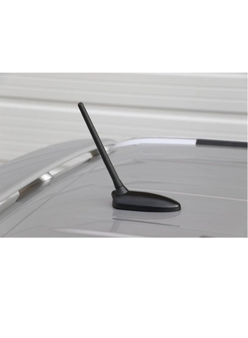 Hihonor Universal Car Aerial Antenna 17.5cm FM/DAB Car Radio Aerial Replacement Short Rod Vehicle Rubber Car Roof Mount Antenna Mast for Truck SUV, Screws in M4 M5 M6 - Image 2