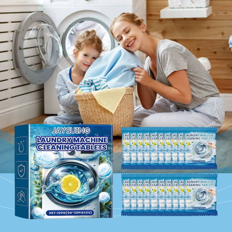 Jaysuing Washing Machine Stain Removal Tablets Gentle Care Special Tablets For Washing Machine Drum - Image 2