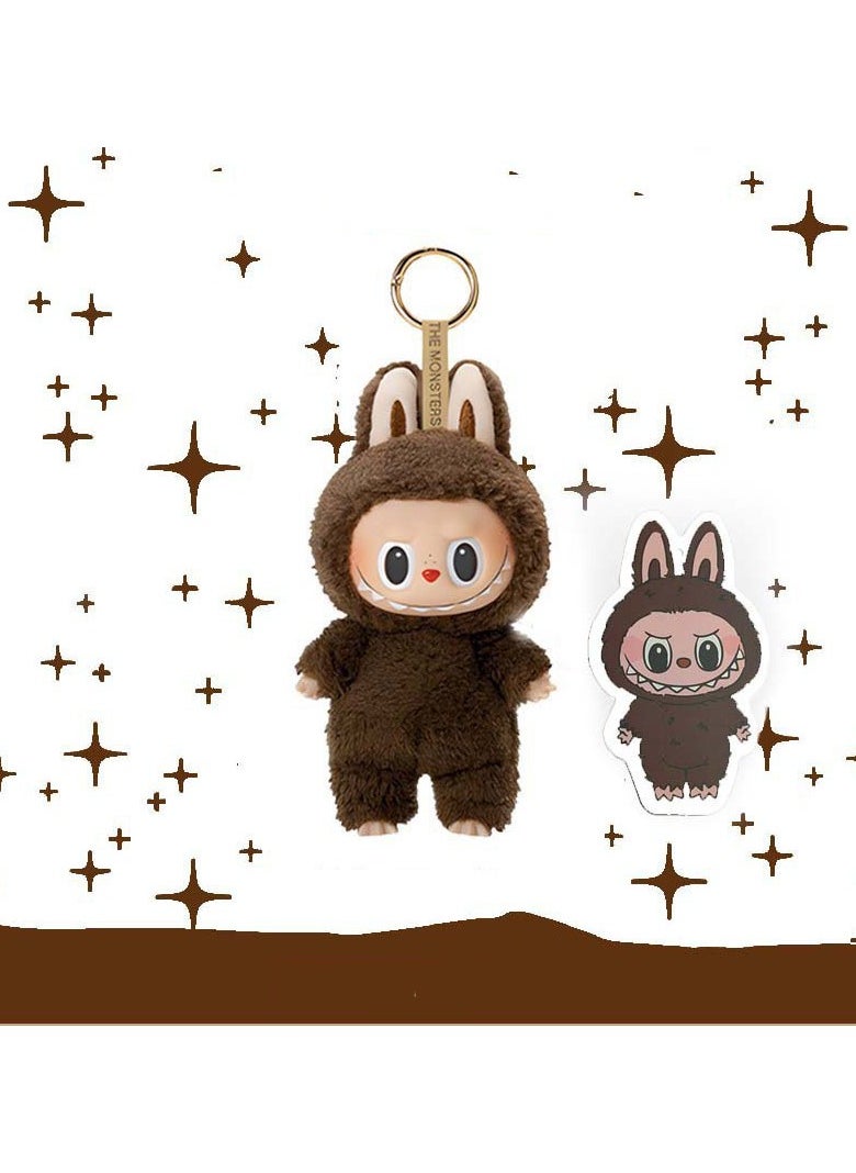 LABUBU Labubu Heart-fluttering Macaron Vinyl Face Blind Box Plush Toy Labubu Doll Keychain 