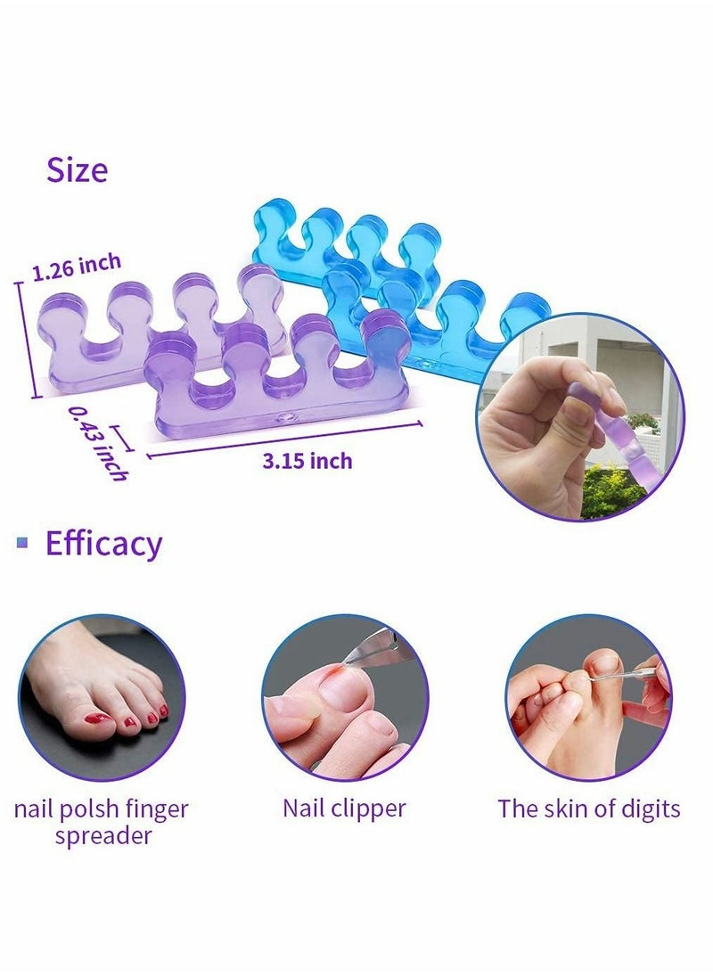 KASTWAVE - Pedicure Toe Spacers, Toe Separators for Nail Polish, Toe Separators Use for Separation of Toenails or Nails As Well As Relieve Orthopedic Bunion Symptoms. - Image 1