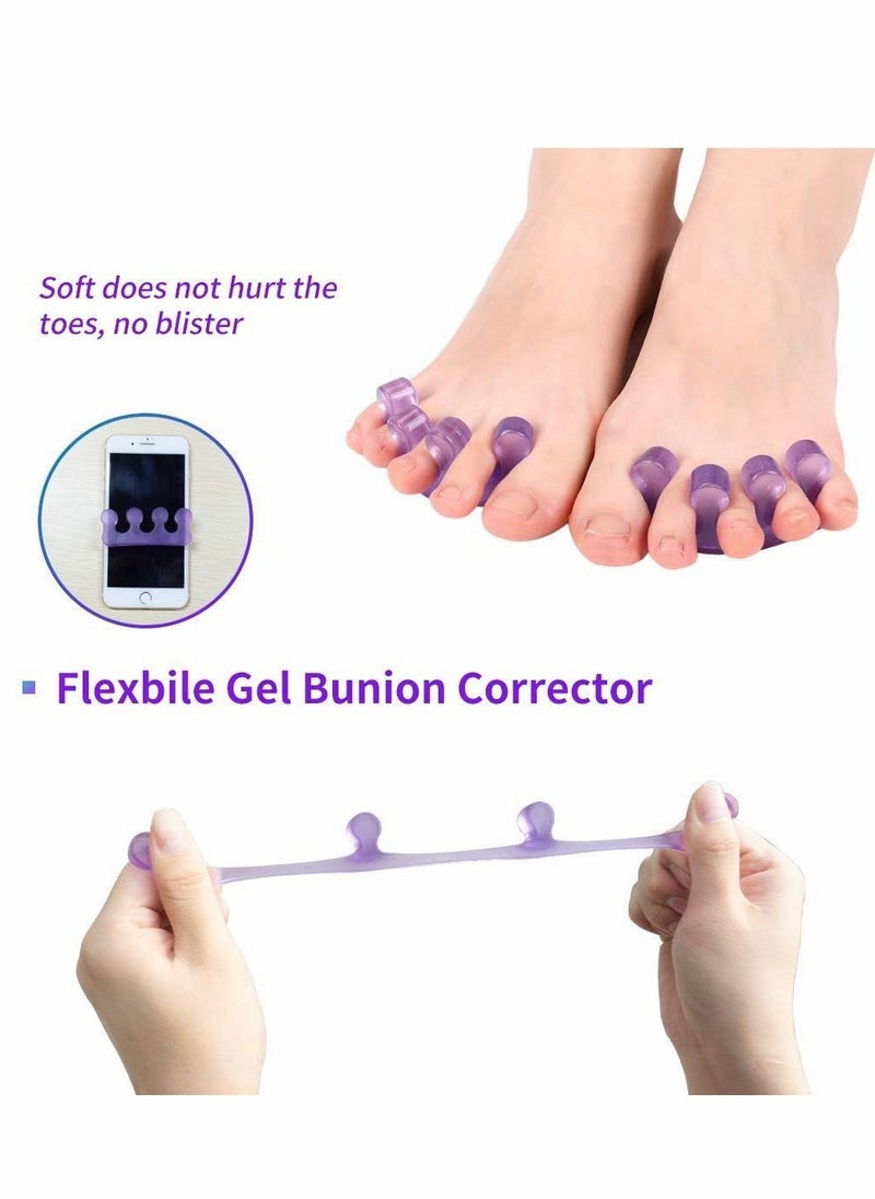 KASTWAVE - Pedicure Toe Spacers, Toe Separators for Nail Polish, Toe Separators Use for Separation of Toenails or Nails As Well As Relieve Orthopedic Bunion Symptoms. - Image 1