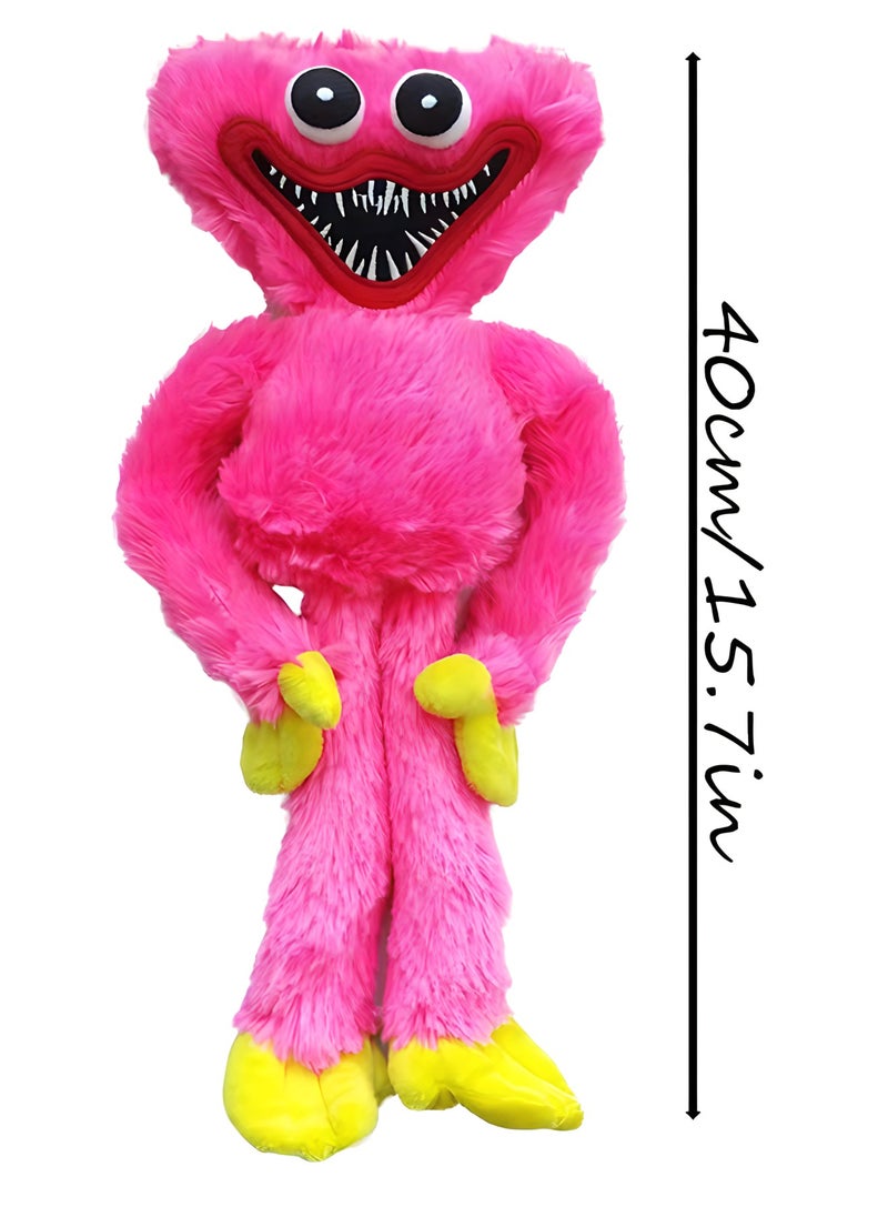 MAGIC VAULT Poppy Playtime Huggy Wuggy Plush Animal Toy -15.7in,2 Pieces (Blue-Pink)  - Image 3