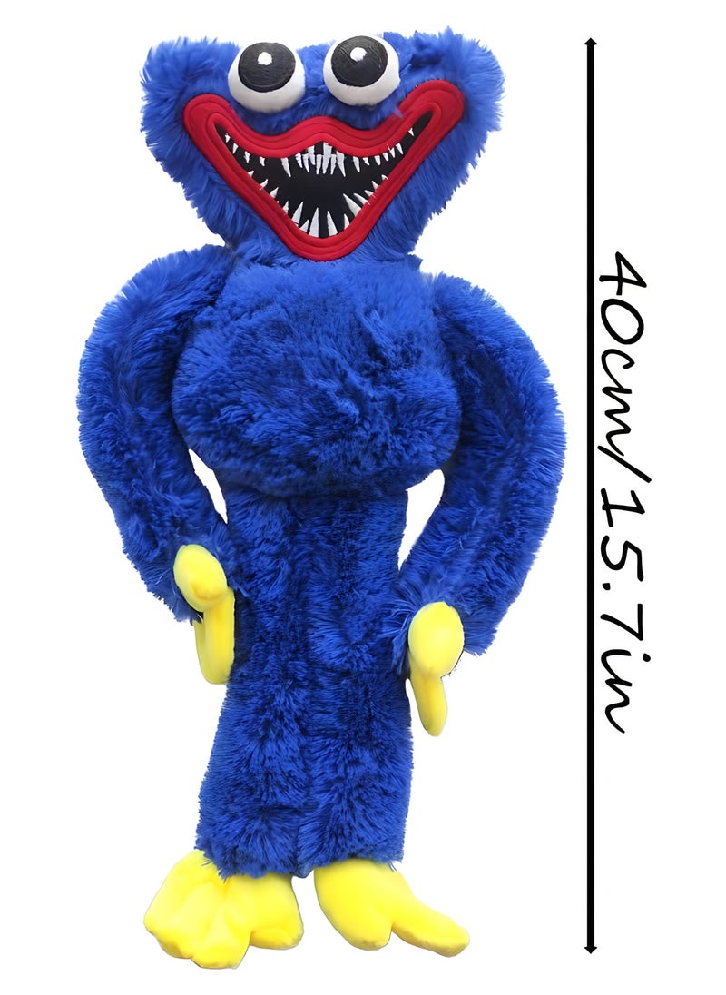 MAGIC VAULT Poppy Playtime Huggy Wuggy Plush Animal Toy -15.7in,2 Pieces (Blue-Pink)  - Image 2