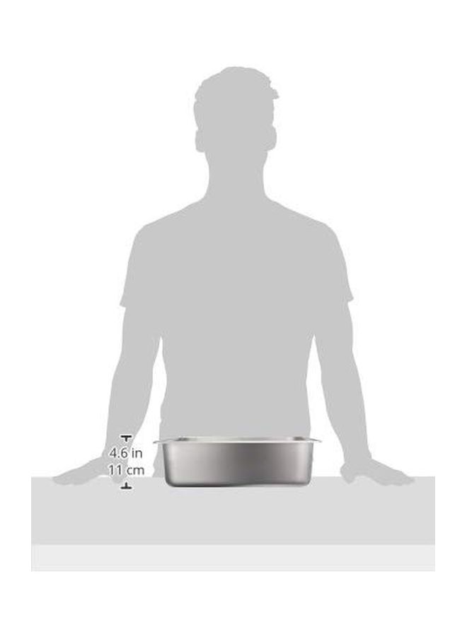 Winco SPTT4 2/3 Size Pan, 4-Inch, Stainless Steel - Image 2