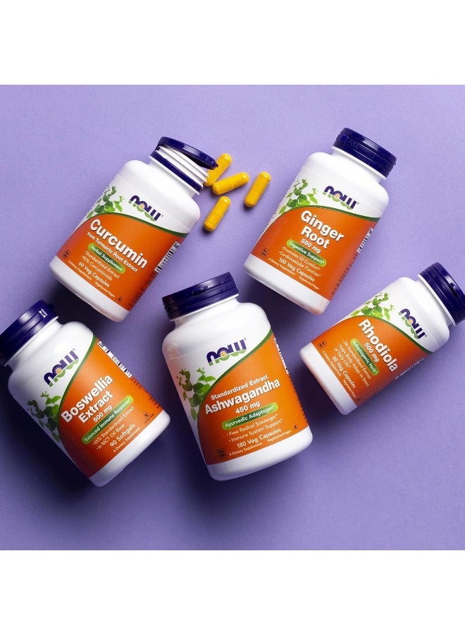 now Supplements, Ashwagandha (Withania Somnifera) 450 Mg (Standardized Extract), 180 Veg Capsules - Image 4