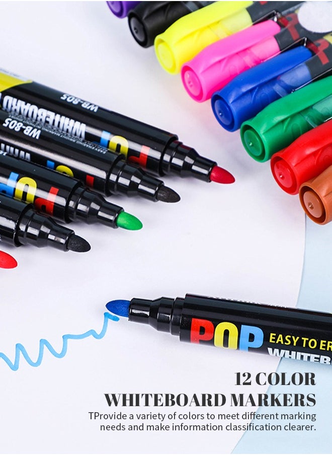 Ergonomic Whiteboard Erasable Marker, Comfortable Grip, Reduced Hand Fatigue