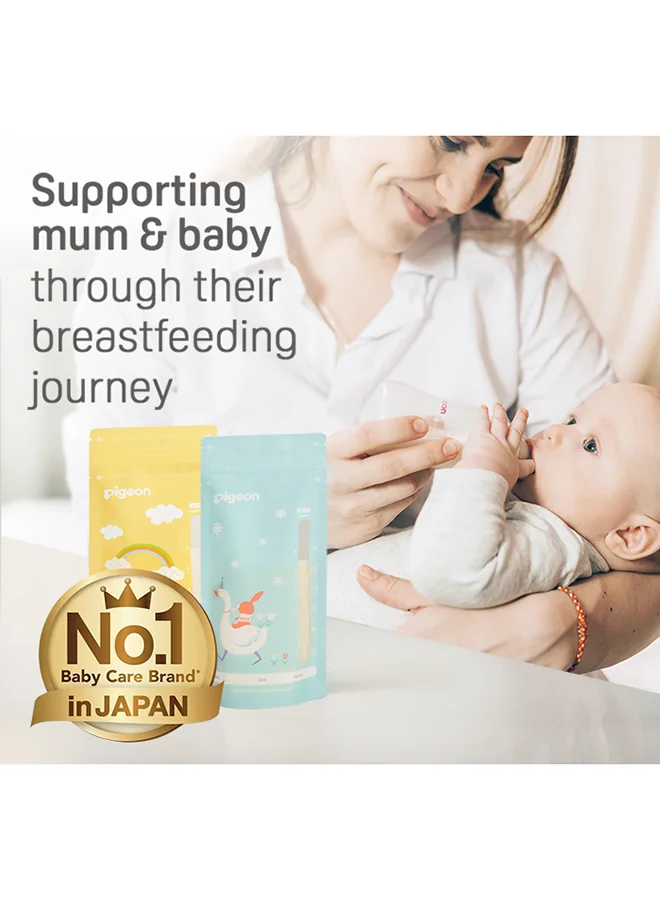 pigeon Breast Milk Storage Bags 180Ml, English/Arabic