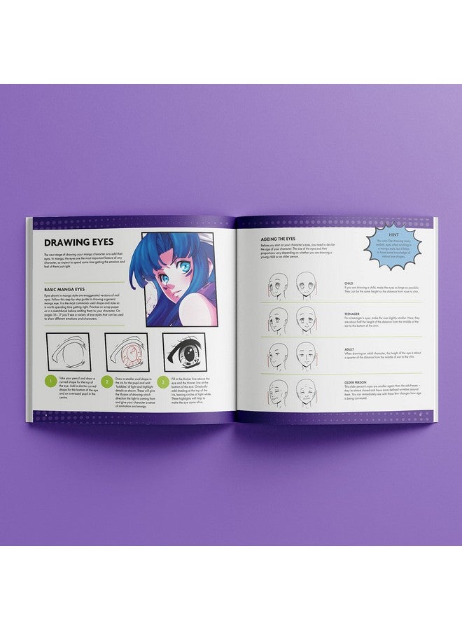 Hinkler مجموعة Art Maker Masterclass: مجموعة رسم المانجا للكبار مجموعة رسم المانجا أدوات الرسم الفنية اليابانية أدوات الرسم المتقدمة دليل الرسم الفنون والحرف اليدوية للكبار مجموعات الحرف اليدوية - Image 4