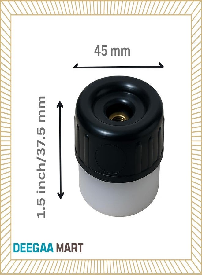 DEEGAA MART 1.5 Inch Door Back Rubber Stopper | Heavy-Duty Door Stop with Rubber Tip Bumper | Wall & Door Protector, Sound Dampening for Home, Office, Hotels Pack of 5 - Image 4