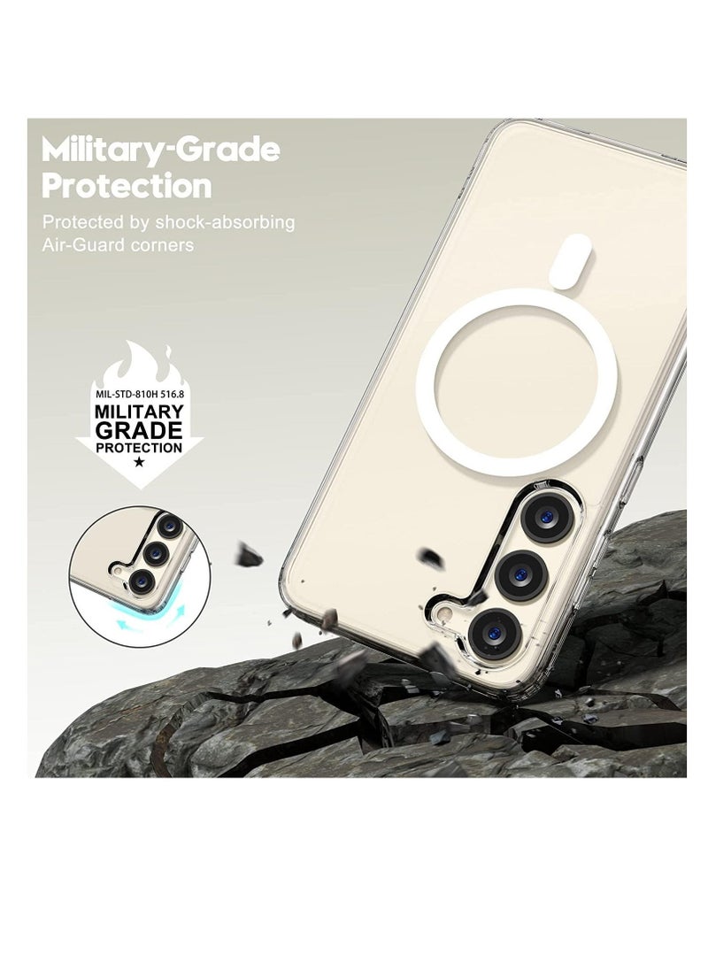 Raxoom Case/Cover Compatible with Samsung Galaxy S23 Plus Clear Case, Magnetic [Support Magsafe Charger] Cute Case for Men & Women,Shockproof Hard Back for Samsung Galaxy S23 Plus Phone 2023 - MS Clear - Image 3