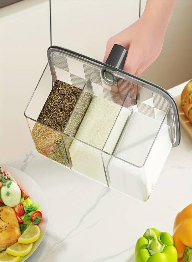 Deoxys Kitchen Wall-mounted Seasoning Box, Seasoning Organizer, Salt Pepper Spice Rack, Kitchen Accessories For Kitchen Gadget (1 Pcs) - Image 2
