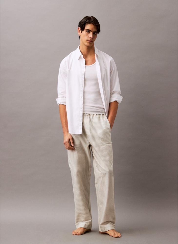 Cotton Poplin Pyjama Trousers