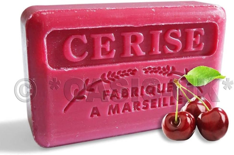 125g Savon De Marseille Soap Cherry cerise by Foufour
