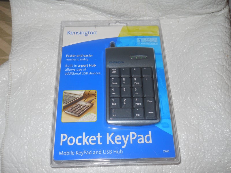 Kensington Pocket KeyPad with 2-Port USB Hub - Image 1