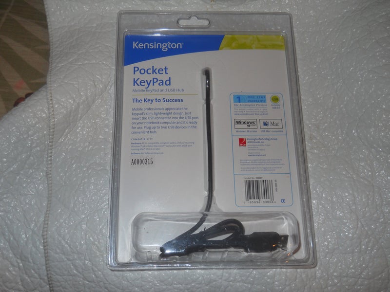 Kensington Pocket KeyPad with 2-Port USB Hub - Image 3