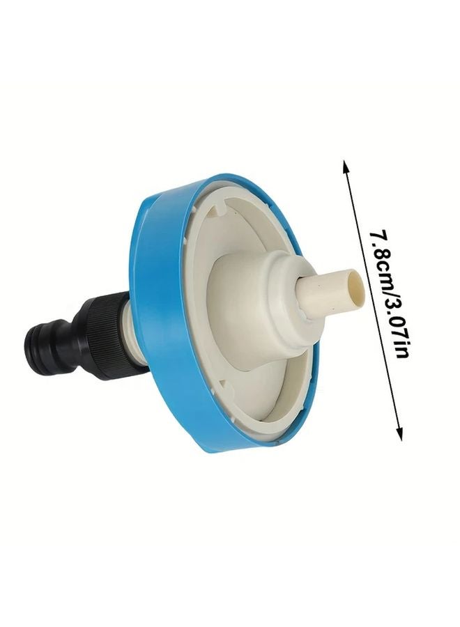 Heavy Duty Blue RV Water Inlet Filler Cap With Quick Connect Hose Connector 1 Set - Image 3