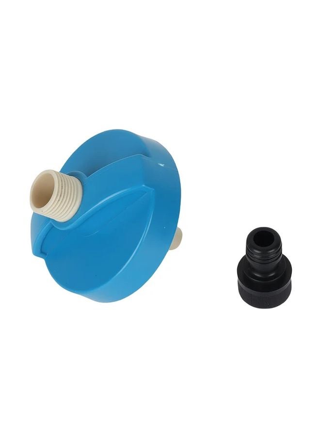 Heavy Duty Blue RV Water Inlet Filler Cap With Quick Connect Hose Connector 1 Set - Image 1