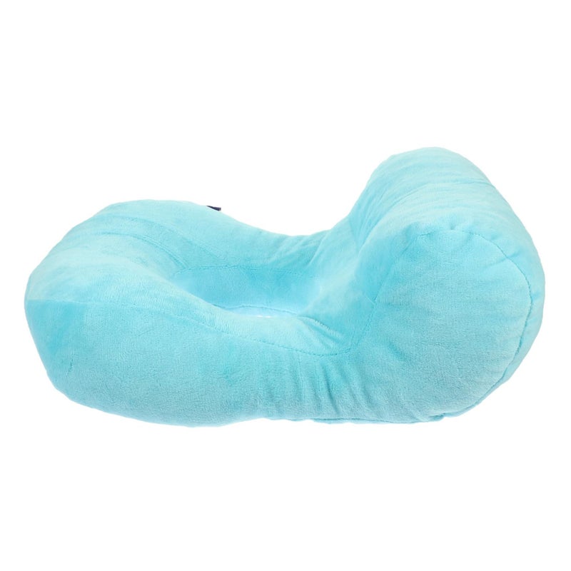 Ergonomic Memory Foam Nap Pillow For Office Home Comfortable Rest Breathable Lightweight Blue - Image 2