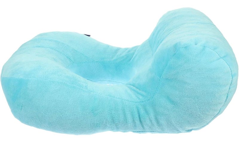 Ergonomic Memory Foam Nap Pillow For Office Home Comfortable Rest Breathable Lightweight Blue - Image 1