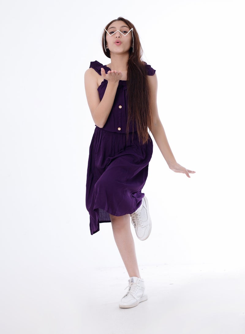 BEBO Girls Dress Purple  - Image 3