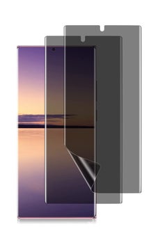 RINCO 2Packs Privacy Screen Protector for Samsung Galaxy S24 Ultra 5G, Anti-Peeping Flexible TPU Film, Fingerprint Unlock Compatible,Black  - Image 2