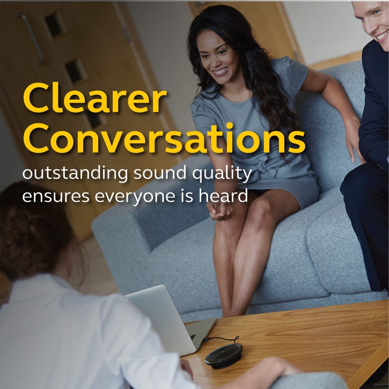 Jabra Speak 510 MS Wireless Bluetooth Speakerphone – Outstanding Sound Quality, Portable Conference Speaker for Holding Meetings Anywhere - Certified for Microsoft Teams - Image 3