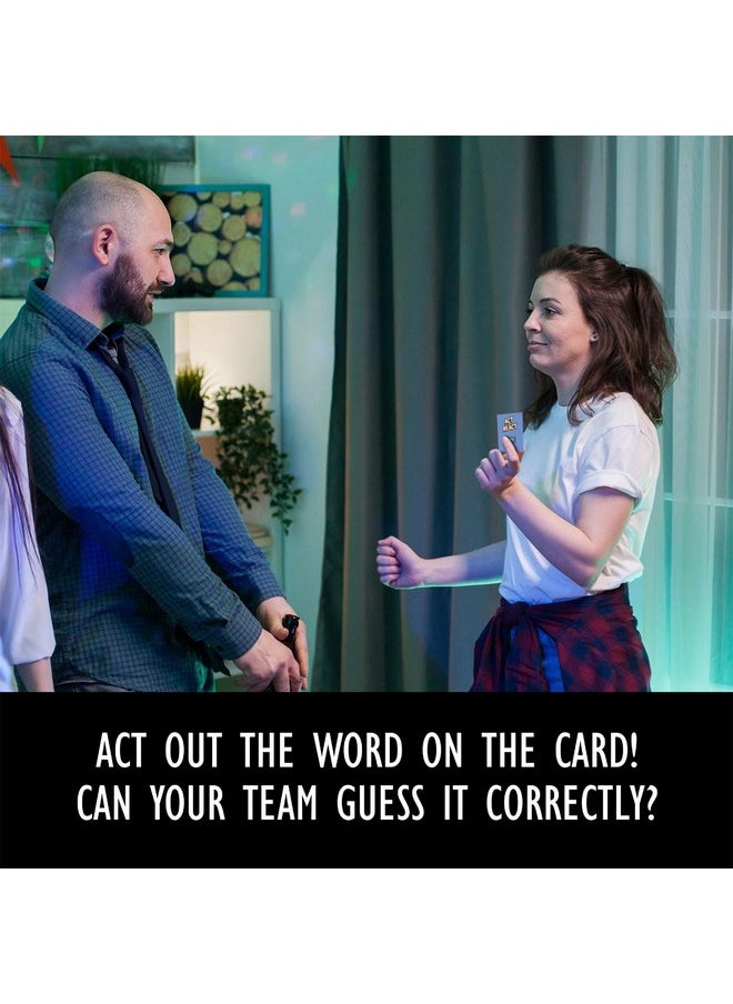 exciting Lives - exciting Lives Act And React Dumb Charades Game - Fun Conversation Party Game for Adults, Gift for Valentine's Day, Party, Birthday, Anniversary, Gift for Couples, Close Friends, Boyfriend, Girlfriend - Image 1