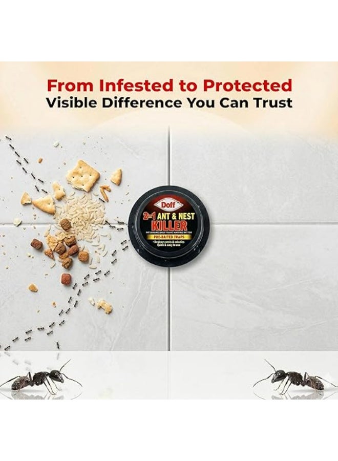 Doff 2in1 Ant & Nest Pre-Baited Traps Station, 3 Baits Station - Image 4