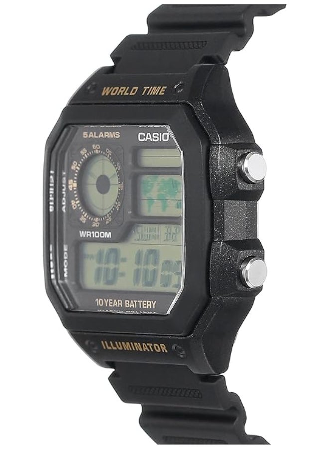كاسيو ساعة يد رقمية رجالية من الراتنج -- -  مم - Image 3