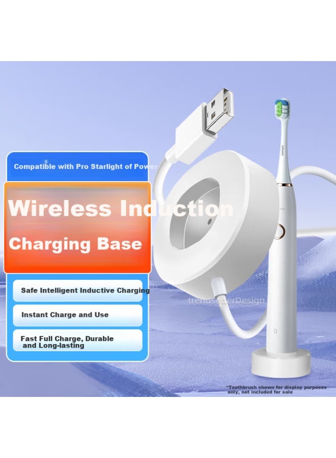 Trendy Style Fashionable Style Compatible With Oral-b Electric Toothbrush Charging Base Star Diamond/star Pro Wireless Inductive Charger Usb Charging Cable Accessory - Image 1