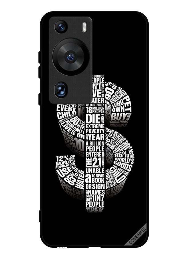 Covernex Protective Case Cover For Huawei P60 Pro Calligraphy Dollar  - Image 1