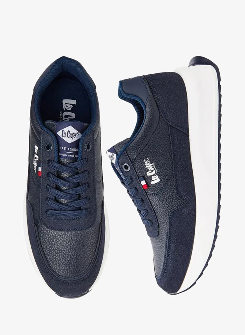 لي كوبر حذاء رياضي رجالي برباط وتفاصيل شبكية