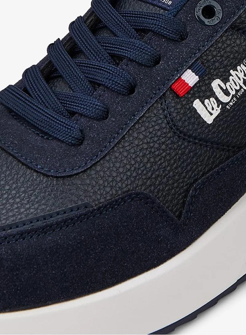 Lee Cooper Men's Panelled Lace-Up Sneakers