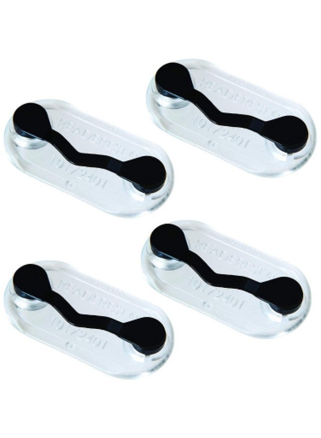 ReadeREST Magnetic Holders For Glasses Magnet Pin (Classic Black 4 Pack) Eyeglass Magnets For Women And Men Name Badge Holder Pins Onto Your Shirt To Keep Your Glasses Safe - Image 1