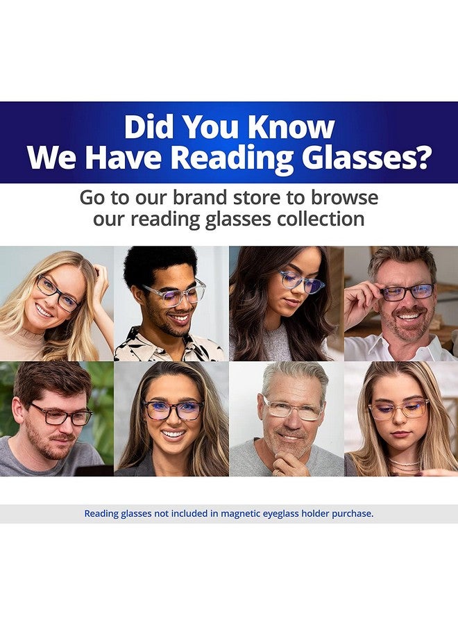 ReadeREST Magnetic Holders For Glasses Magnet Pin (Classic Black 4 Pack) Eyeglass Magnets For Women And Men Name Badge Holder Pins Onto Your Shirt To Keep Your Glasses Safe - Image 4