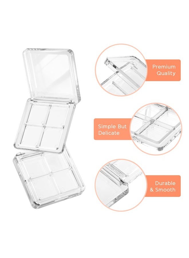 Beaupretty Empty Lipstick Palette，2 Pieces Empty Lipstick Box DIY Eyeshadow Powder Blush Lipstick Palette Empty Highlighters Container Empty Eyeshadow Pan Makeup Palette for Women - Image 2