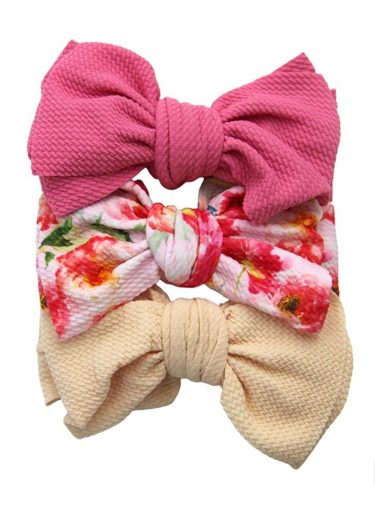 Bambimici Mira Assorted Big Ribbon Bow Headband For Babies - Image 1