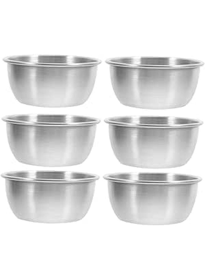 304 Stainless Steel Sauce Cups Set of 6 Small Dipping Bowls 70ML for Sushi Condiments - Image 1