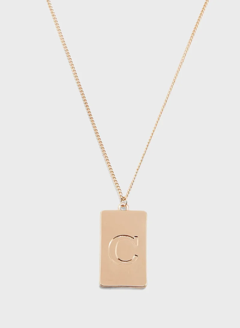 ALDO Umecia Necklace With C - Initial Pandent