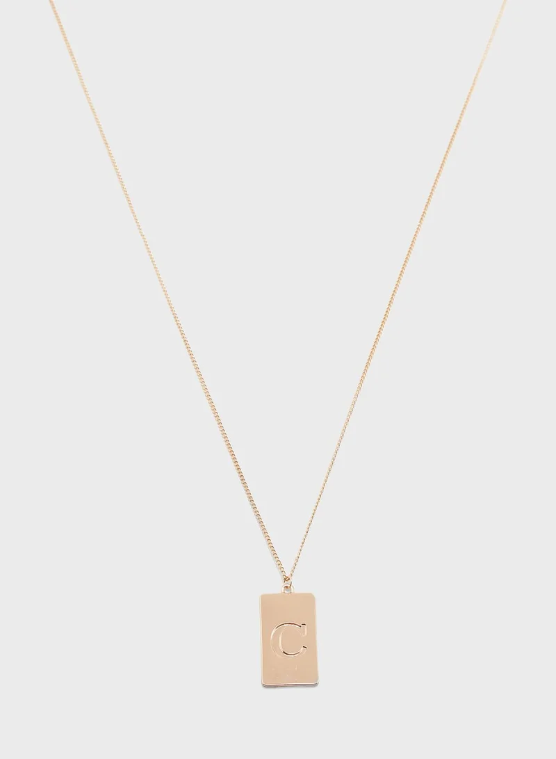 ALDO Umecia Necklace With C - Initial Pandent