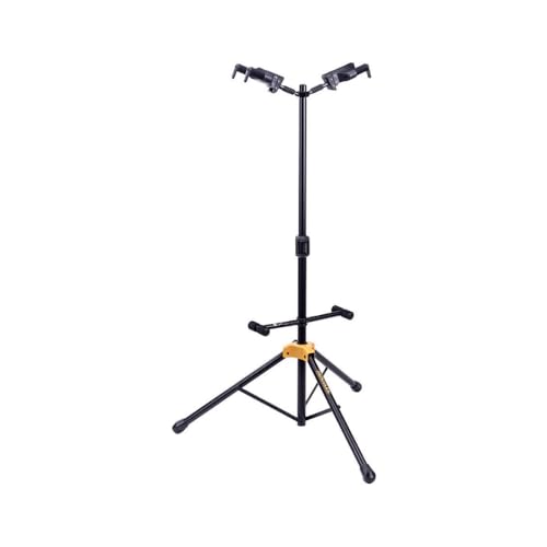 Hercules Stands GS422B PLUS Dual Guitar Stand with Auto Grip System and Foldable Yoke - Image 1