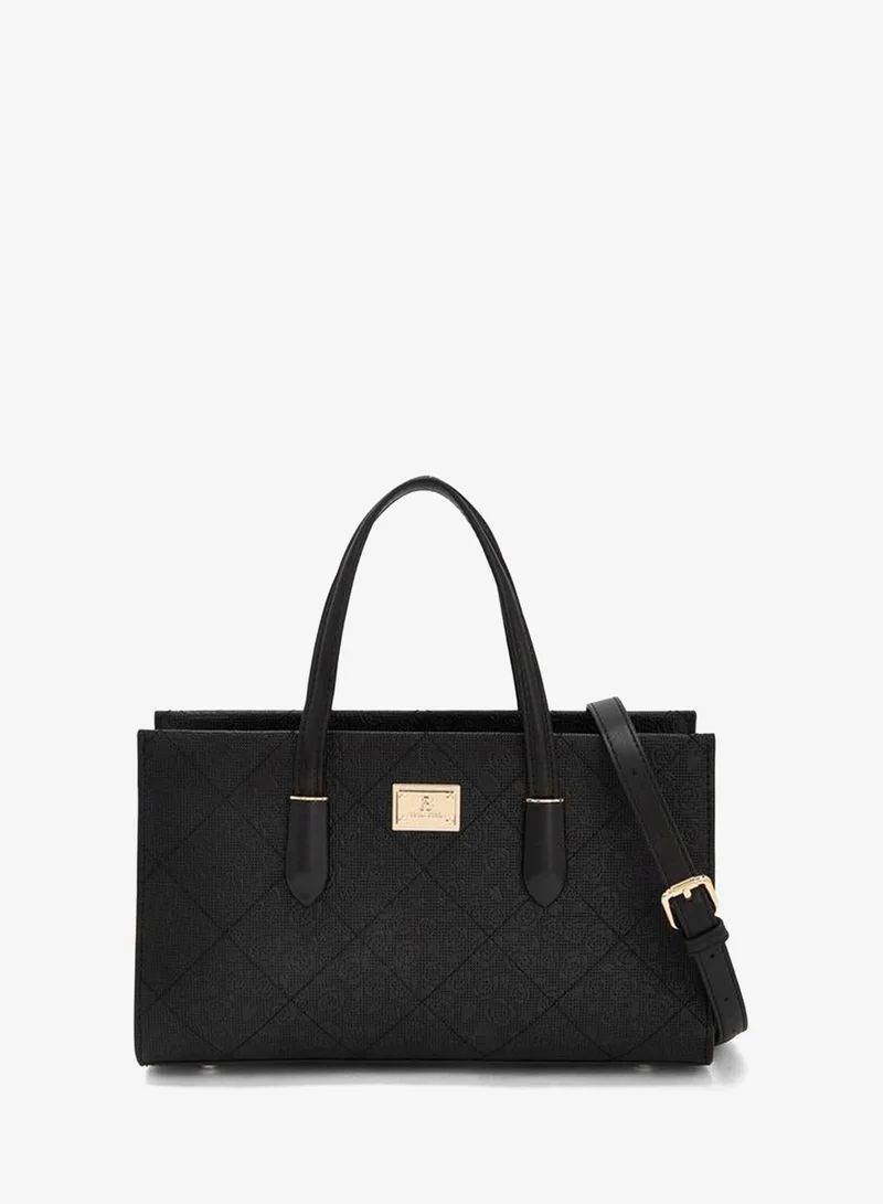 Flora Bella Floral Textured Tote Bag with Detachable Strap