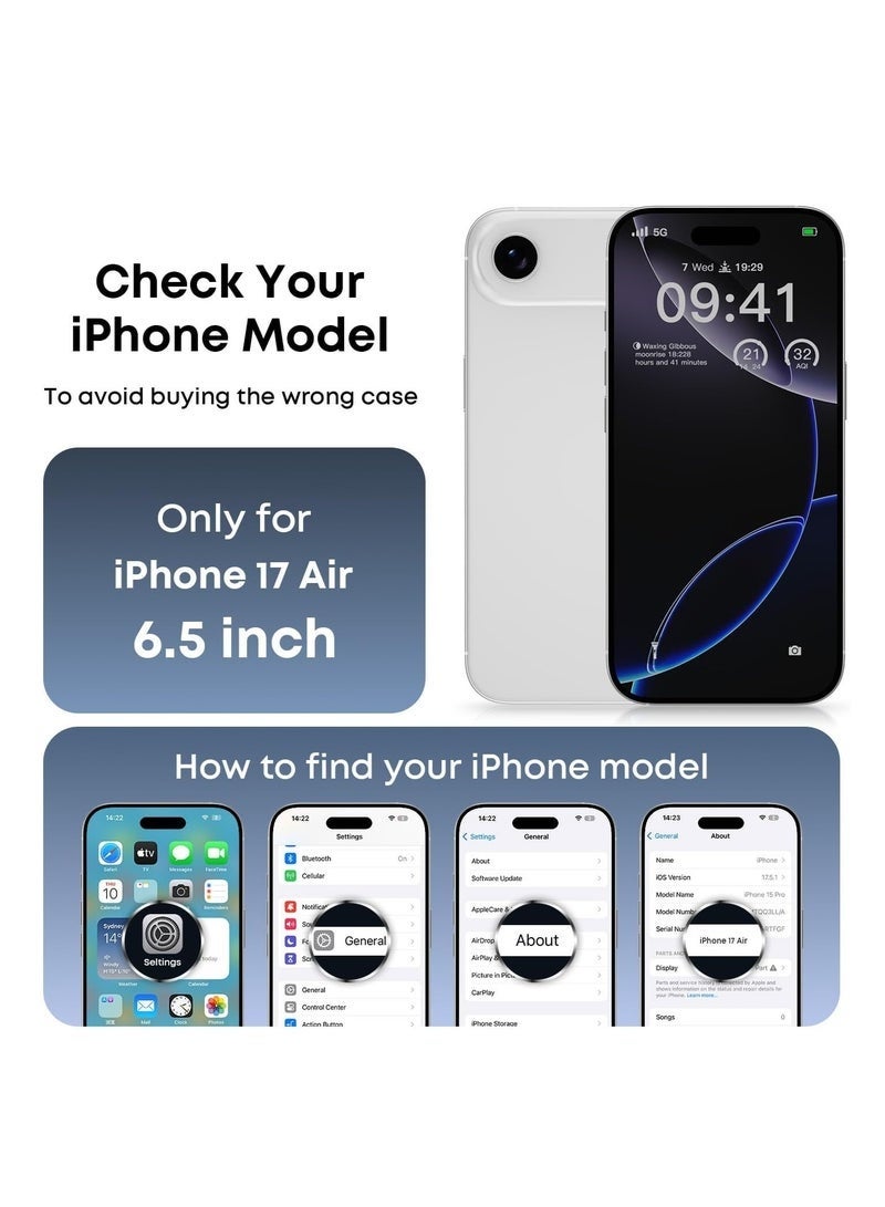 ELTRAZONE iPhone 17 Air Smooth Liquid Silicone Case | Soft Shockproof Protective Cover with Microfiber Lining | Slim Anti-Fingerprint Silicone Back Case for iPhone 17 Air 6.5-Inch - Image 2