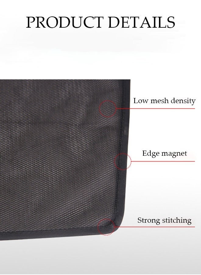 4-Piece Car Magnetic Window Sunshade for Side Window Front and Rear Windshield UV Rays Sun Visor Protector, Heat Blocker Visor Keep Car Cool - Image 5